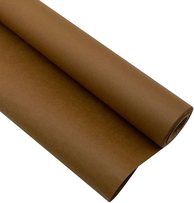 FWSA WRAPS Matte Flower Wrapping Paper Roll Brown Florist Packging Kraft Paper Waterproof Gift Floral Packaging Marterials DIY Craft Decoration (Color 15 (Dark Brown))