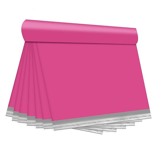 Pink Poly Mailers 19x24 250 Pcs, Cute Waterproof Shipping Bags with Self-Seal Adhesive, Durable Tear-Resistant Shipping Envelopes for Clothing