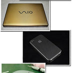 F & B LED LIGHTS Golden 3D Carbon Fiber Film Twill Weave Vinyl Sheet Roll Wrap (108" X 60", Golden)