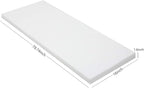 Cushion Sheet Upholstery Foam High Density Foam Padding Seat Replacement Upholstery Wrap Sponge Padding for Cushions Chairs Packing Storage and Shipping(79 x 16 x 1.6 Inch,White)