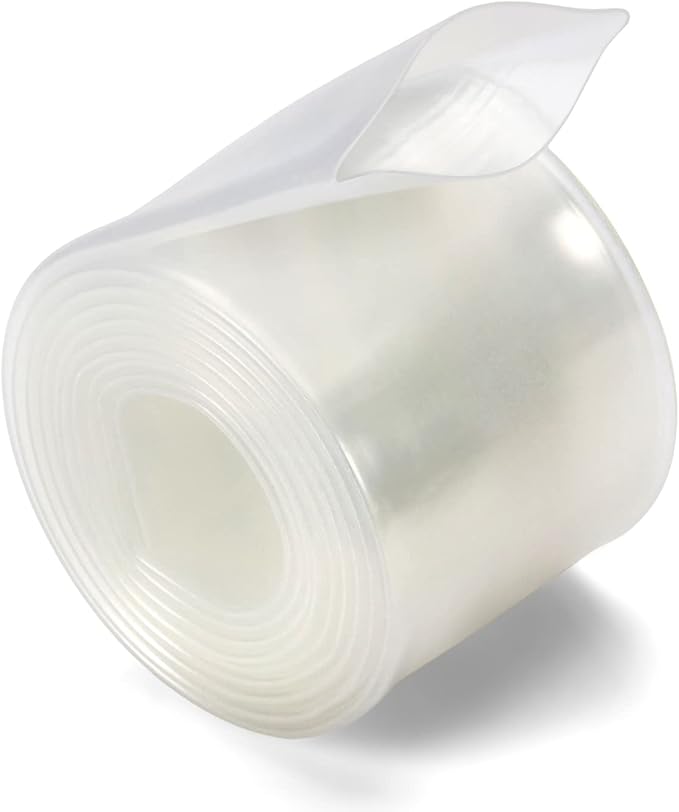 Chanzon 2:1 Ratio 5/8" (16mm) Heat Shrink Tubing 3.3Ft Roll (1M Total Length) Clear/Transparent Polyolefin Sleeving Wrap Shrinking 2 to 1 1pcs