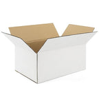 Golden State Art 9x6x4 Inches White Shipping Boxes 28 Pack, Corrugated Cardboard Box for Small Business Mailing Shipping and Storage