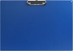 Acocony 11x17 Clipboard Landscape with Ruler Extra Large Clipboard Low Profile Clip 11 x 17 Clipping Board Plastic Blue Pack of 1