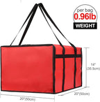 Bodaon Insulated Bag-Pizza Bags for Delivery & Plastic Portable Drink Carrier，20"x 20"x 14"Doordash Warmer/Hot Food BCarrier Box，Termicas/Warming/Heat Carrying out Insulation Large Bag, Keeping Cooler