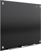 Quartet Magnetic Dry Erase Board, 72" x 48" Glass Whiteboard for Wall, Infinity, Black (G7248B)