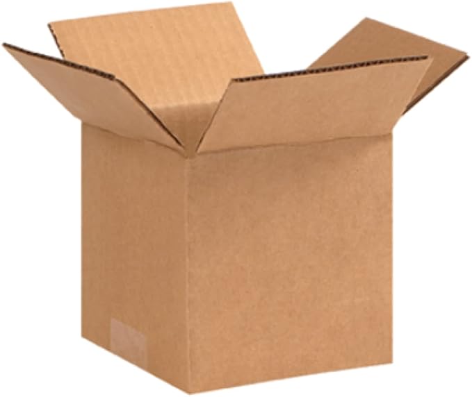 Secure Seal - 5x5x5 Pack of 50 Corrugated Cardboard Packing Shipping Mailing Moving Carton Boxes