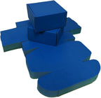 15 Pcs 6 x 6 x 3 inches Corrugated Cardboard Gift Boxes Recyclable Shipping Boxes for Mailing & Holidays, Wedding, Birthday, Gifts Packaging (Industrial Blue, 6 x 6 x 3")