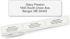 Personalized Return Address Labels, Roll of 125 Transparent Clear Self-Adhesive Labels Without Dispenser, Customize with Name & Shipping Address, Colorful Images