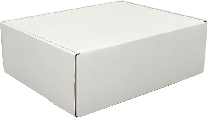 White Shipping Boxes for Small Business Pack of 20-12x8x3 inches Cardboard Corrugated Mailer Boxes for Shipping Packaging Craft Gifts Giving Products