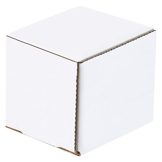 Box USA BM333 3"L x 3"W x 3"H, White (Pack of 50)