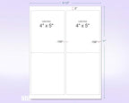 NextDayLabels - 8-1/2 x 11 Neon Color High Light Fluorescent Labels for Laser & Inkjet Printer (Blue Fluorescent, 4 x 5-4 Per Page | 400 Labels)