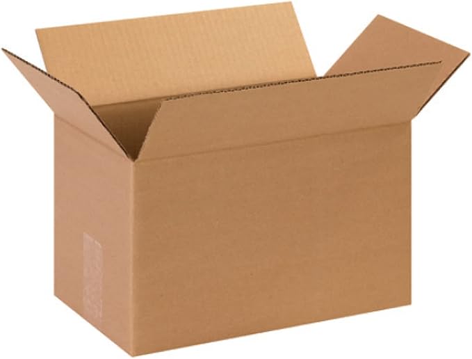 Secure Seal - 13x8x8 Pack of 25 Corrugated Cardboard Packing Shipping Mailing Moving Carton Boxes