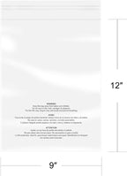 iMailer - 500 Pcs - 9" x 12", Suffocation Warning Self Seal Clear Plastic Poly Bags 1.6 Mil for A4, Letter Sized Documents, Marketing Materials, Clothes-Permanent Glue