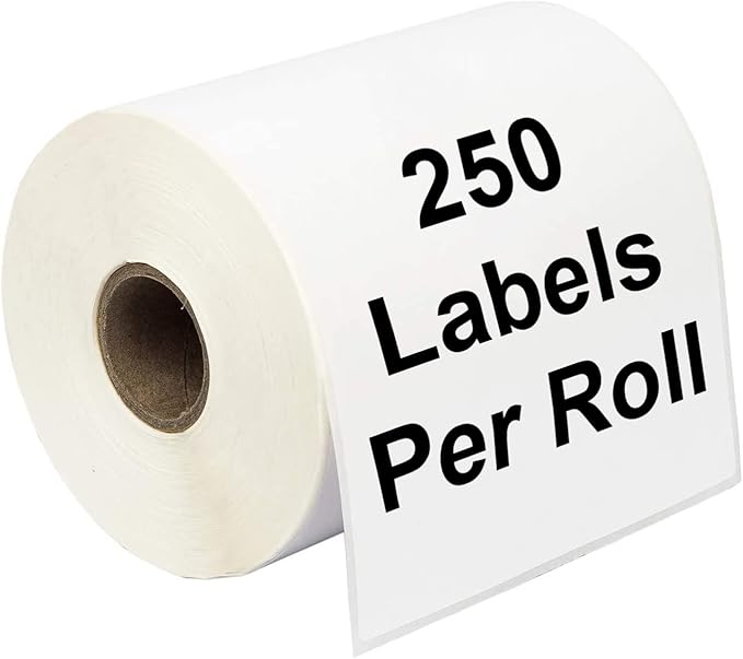 4”x6” Thermal Labels 250 Labels - BESTIKER 4x6 Shipping Labels 1 Rolls, Compatible Zebra 2844 Brother Rollo Direct Thermal Printer Label 4x6 Paper, 1” Core