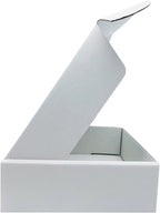6x6x2 inch Small White Mailers Boxes Recyclable Corrugated Gift Box for Packaging Shipping Set of 10