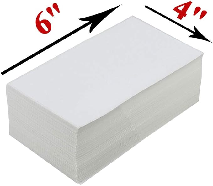 SJPACK 4x6 Thermal Labels, Shipping Labels with Perforated Line, Commercial Grade Thermal Shipping Label Paper, Pack of 500