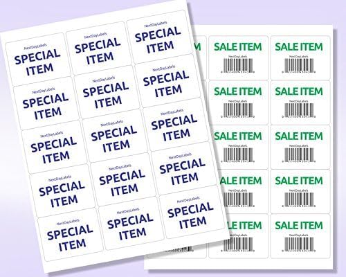 White Laser/Ink Jet Labels 2-11/16 x 2" by Next Day Labels