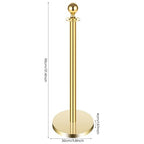 6Pcs Gold Stanchion Posts with Red Velvet Ropes, Crowd Control Barriers, Stainless Steel Queue Poles with 4-Way Connectors & Fillable Weighted Bases for Events, Parties & Venues
