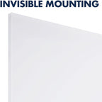 Quartet Magnetic Dry Erase Board, 48" x 36" Glass White Board for Wall, Frameless, InvisaMount, White (Q25F01IMW)