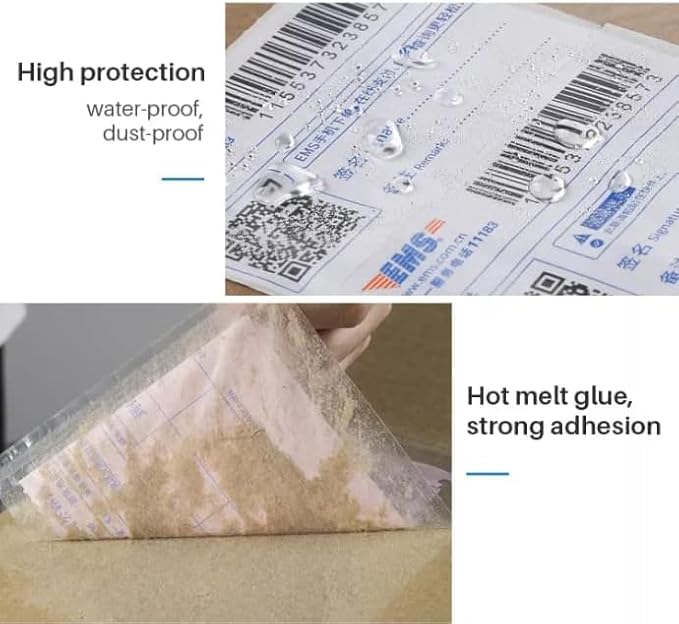 7.5" x 5.5" Shipping Label Sleeves, Label Pouches Self-Adhesive Top Loading Packing List, Clear Shipping Label Envelopes Pouches (1000 Packs)