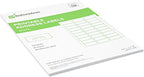 Restaurantware Label Tek 2.6 x 1 Inch Packaging Stickers 750 Premium Shipping Labels - Printable Address Sustainable White Paper Inventory Stickers High-Visibility with Strong Adhesives