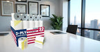 (32 Rolls) 2 Ply Kitchen Printer Paper White/Yellow Carbonless Rolls 3” x 95 Feet Receipt Rolls–Compatible with Star SP700 Printer Paper, SP2000 UP389 & Omni 480 220 250–Ribbons Required–Non Thermal