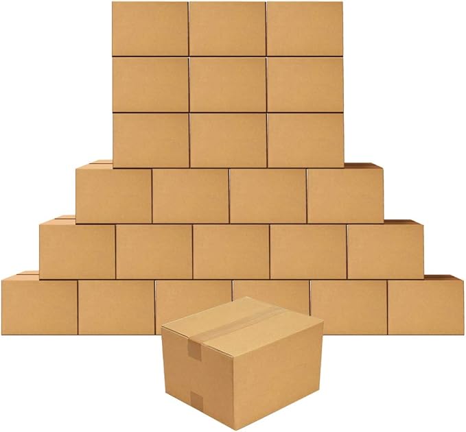 Edenseelake Shipping Boxes 9 x 6 x 4 inches Corrugated Cardboard Boxes for shipping Package, 25 Pack