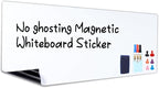 HAMIGAR Magnetic Whiteboard Contact Paper 48" x 71" Dry Erase White Board Sticker for Wall Stick on White Board Peel and Stick Wallpaper Adhesive Poster with Marker, Magnetic Eraser and Magnets