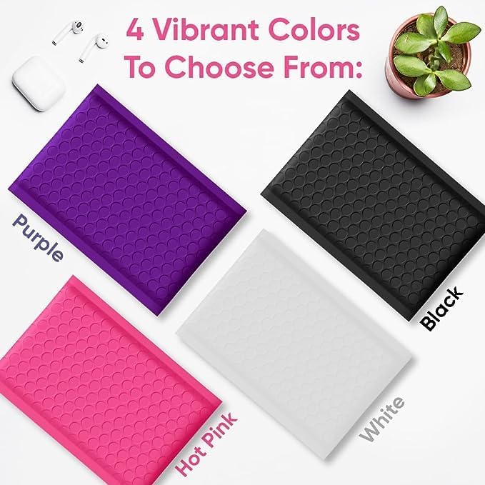Hot Pink 14.25x20 Inch Poly Bubble Mailers #7 | Self Seal Large Padded Envelopes | Air Cushioned Bubble Mailer | Usable Size 14.25x19 Inch | Waterproof Lightweight Mailing Shipping Bags | 50 Pack Bulk