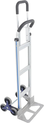findmall Aluminum Hand Truck Dolly Climbing Trolley Double Handle 550 Lbs Load Capacity Heavy Duty Stair Climbing Cart for Shopping Moving Warehouse