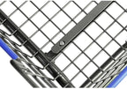 Charcoal Grey with Double Pole Rack, 2.5-Bu (Red or Blue Trim) (Chacoal Grey and Blue)