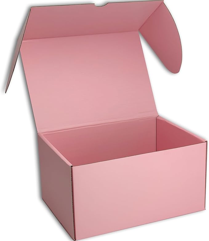 10x7x5 inches Small Shipping Boxes Set of 20 - Pink Mailer Corrugated Cardboard Boxes for Shipping Packaging Mailing Products
