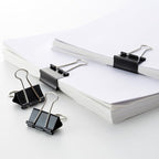 Coideal Mini Binder Clips Black, 60 Pcs 15mm Extra Small Paper Clips, 0.6 Inch Micro Metal Binder Bull Clips for Office School