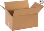 AVIDITI 12 x 8 x 6 Corrugated Cardboard Boxes, Small 12"L x 8"W x 6"H, Pack of 25 | Shipping, Packaging, Moving, Storage Box for Home or Business, Strong Wholesale Bulk Boxes