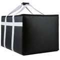 musbus Insulated Food Delivery Bag Cooler Bags Keep Food Warm Catering Therma for doordash Uber Eats Catering Shopper hot BLACK travel grocery pizza portable beach soft sided
