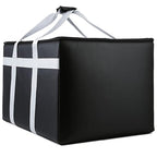 musbus Insulated Food Delivery Bag Cooler Bags Keep Food Warm Catering Therma for doordash Uber Eats Catering Shopper hot BLACK travel grocery pizza portable beach soft sided
