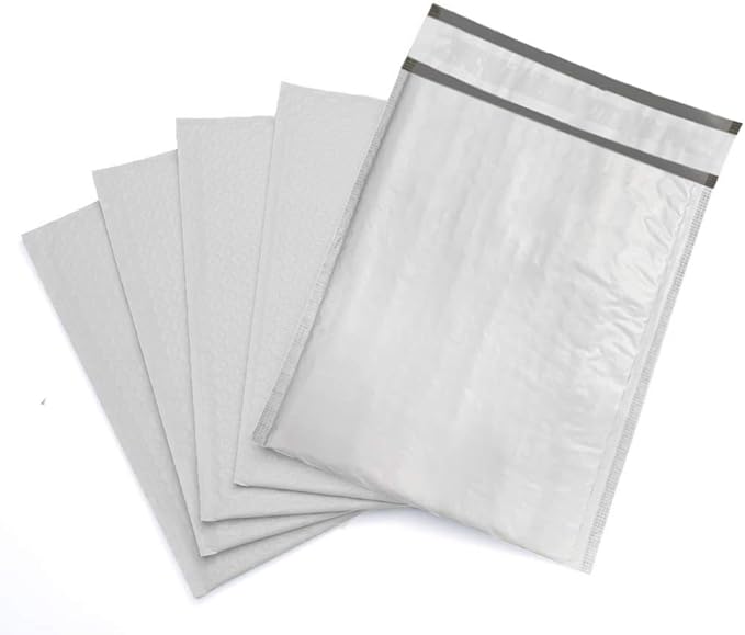 8.5x12 inches Poly Bubble Mailer Self Seal Bubble Shipping Envelopes 2.5 Mil 100 Pack
