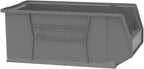 Akro-Mils 30281 Super-Size AkroBins Plastic Storage Bins, Space-Saving Stackable Bins for Garage, Classroom, Warehouse Organization, 20-Inch L x 12-Inch W x 8-Inch H, Clear, 3-Pack