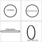 Rubber Bands Size #10 Black 760pcs Elastic Rubber Band size10 1inch Small Rubber Bands for Office Supplies Home