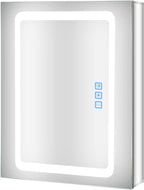 Fundin Lighted Medicine Cabinet with LED Light, Defogger, Dimmer, Outlet and USB Charger, Recessed or Surface Mount, Aluminum Material,20W x 25.6H inch
