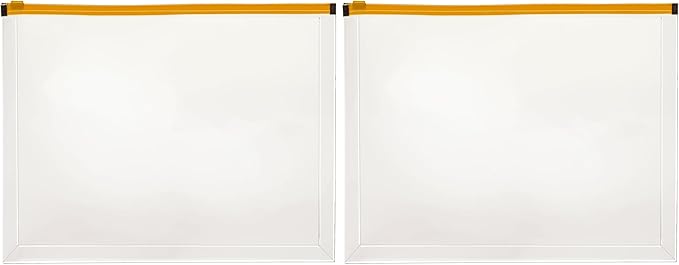 Pendaflex Poly Zip Envelope, Top-Loading, Expands 1 Inch, Zippered Closure, 13 x 10.125 Inch, Holds Letter Size Paper, Color May Vary (84192) (Pack of 2)