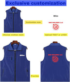 YOWESHOP Lightweight Zip-Up Safety Vest with Pockets for Outdoor Activities,Custom Logo Sleeveless Windbreaker