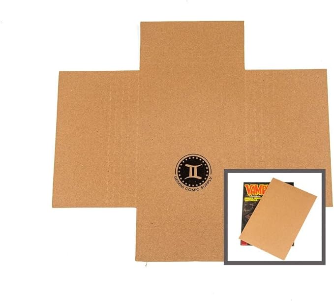 Gemini Magazine and Comic Book Mailers for Shipping (8.5x11x2’’ – 50 Mailers + 50 Fillers) | Protective Fillers for Extra Support | US-Made, Expandable, Great for Shipping Documents, Photos & More.