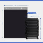 Metronic Poly Mailers 24×36 250 Pcs Black, Extra Large Shipping Bags for Clothes,Self Seal Shipping Envelopes for Small Business,Waterproof Mailers Poly Bags for Shipping,Packaging Mailing Bags Bulk
