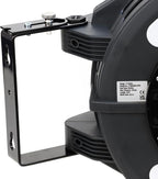 Macnaught C1 Series Retractable Garden Hose Reel, 40 Ft Water Hose Reel Heavy Duty Retractable Hose with Metal 180° Swivel Rotation Bracket for Wall Mount - Gray