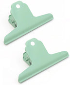 2PCS Extra Large Binder Clips Metal Bulldog Clips Large Paper Clamps Holder Chip Clips for Home School Office Drawing Bag Green 4inch