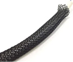 E-outstanding 5M/16.4ft Cable Sleeve Black Insulated Braided Sleeve 6mm / 1/4Inch Wire Protection Flexible Cable Sock