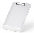 Rimilak Plastic Clipboard with Storage, 8.5 x 11 High Capacity Folio Nursing Case with Pen Holder, Size 14.2 x 9.6 x 1.2″ Folder Side-Opening for Classroom, Teacher, Smooth Writing, Translucen