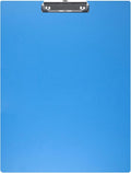Acocony 11x17 Clipboard Landscape Super Tough Extra Large Clipboard Low Profile Clip Not Fragile 11 x 17 Clipping Board PP Plastic Blue Pack of 1