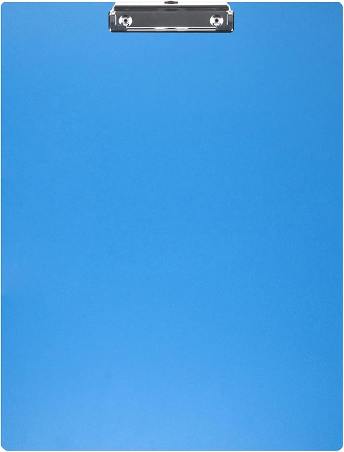 Acocony 11x17 Clipboard Landscape Super Tough Extra Large Clipboard Low Profile Clip Not Fragile 11 x 17 Clipping Board PP Plastic Blue Pack of 1